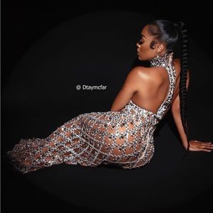 Crystal Mesh Gown/Maxi